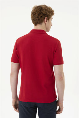 U. S. Polo Assn / Мужская красная базовая футболка - U.s. polo assn фото 5