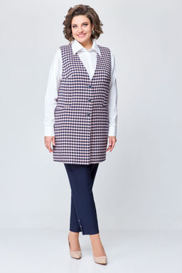 Блуза Swallow 803.2 черный+серебряный узор фото 125