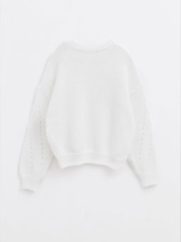 CONTE Джемпер с фактурным узором пряжи с хлопком LDK 133 off-white