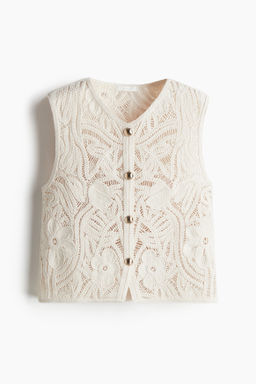 Chaleco efecto crochet
