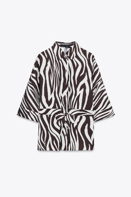 ANIMAL PRINT SAFARI SHIRT - Zara фото 6