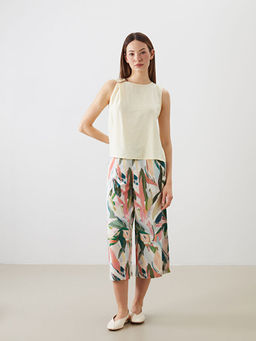 Bisiklet Yaka Dokulu Bluz