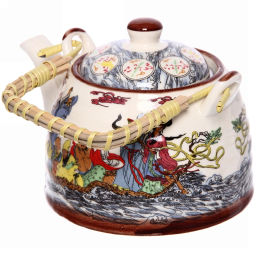 Чайник заварочный керамический 400мл с ситом "Хан"