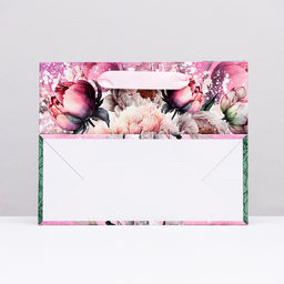 Пакет ламинированный горизонтальный Прекрасные пионы, 23 х 18 х 10 см - Simaland фото 2