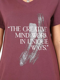 IV-CAPRIZ Сопряжение - футболка лиловый