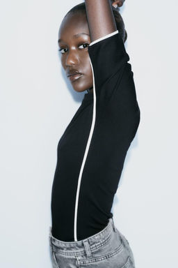 BODYSUIT WITH TRIM DETAIL - Zara фото 10