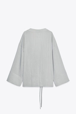 SIDE TIE KIMONO - Zara фото 9