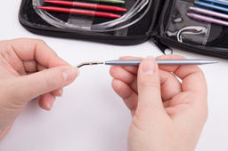 Спицы GAMMA разборные круговые в наборе SN-10 алюминий d 2.75-10.0 мм 26 шт в пенале фото 12