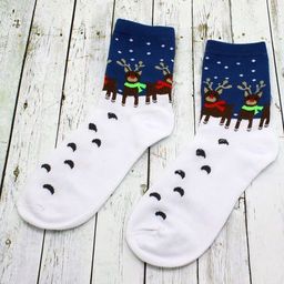 Носки НГ р.35-40 Новогоднее настроение Олени на снегу - Krumpy фото 2