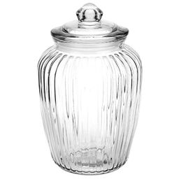 Банка стеклянная прижимная крышка "Дольки" 2,3л, д14,5см, h19,5см, д/горла-9см, д/основания-9см (Китай)