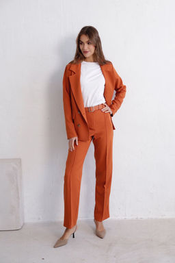 11728 Брюки со стрелками терракотовые - Martichelli фото 28