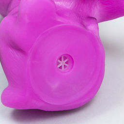 Игрушка пищащая Маленький друг для собак, бульдог, 9 см, фиолетовая - Пижон фото 4