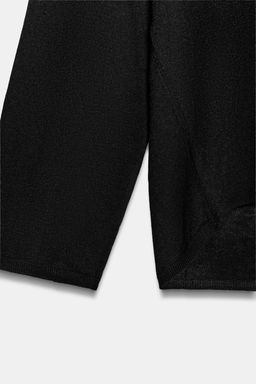 JERSEY PUNTO FINO ESCOTE PICO / Negro - Zara фото 8