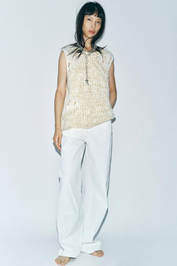 OVERSIZE KNIT SLEEVELESS JUMPER
