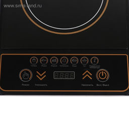 Плитка электрическая Luazon LIP-001, индукционная, 1 конфорка, 2100 Вт, чёрная - Luazon home фото 8