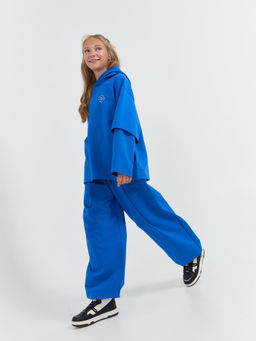 Джоггеры оверсайз облегченные Электрик с карманами 7+