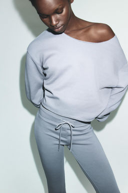 SUDADERA CUELLO BARCO / Azul / Gris - Zara фото 2