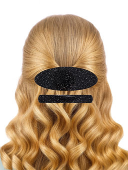 Цена за 2 шт. Заколка - автомат для волос «Звёздное небо», набор 2 шт., 9 см и 7.5 см