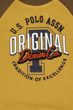 Erkek _ocuk Hardal Bisiklet Yaka Sweatshirt - U.s. polo assn фото 3