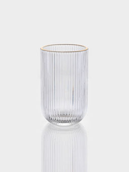 Набор стаканов 6 шт, 400 мл, золотой обод