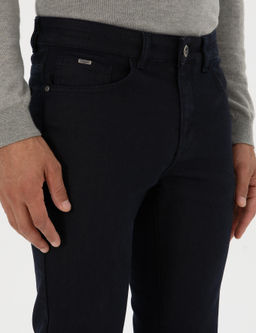 Lacivert Slim Fit Jean Pantolon
