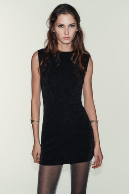 SHINY STRETCH SHORT DRESS - Zara фото 8