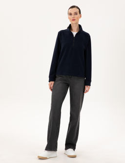 Lacivert Oversize Polar Sweatshirt - Pierre cardin фото 4