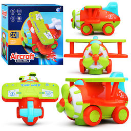 Самолет "Яркий самолетик-2" свет, звук, в коробке