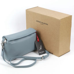 Женская кожаная сумка Sergio Valentini SV-8101Р Блу  фото 5