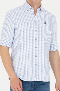 U. S. Polo Assn Мужская синяя рубашка в клетку - U.s. polo assn фото 6