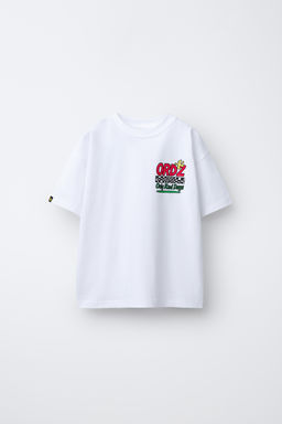 CAMISETA ESTAMPADA LOGO / Blanco