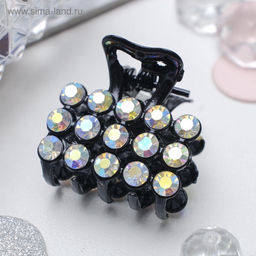 Цена за 6 шт. Крабик для волос «Классик», 2.5 см, чёрный