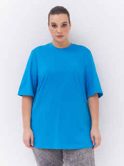 Футболка из хлопка FU21502BLU14