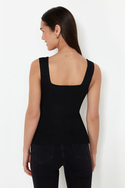 Siyah-Ekru Basic Ikili Paket Top Ince Bluz TWOSS24BZ00623