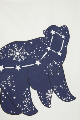 Trendyolmilla Cok Renkli %100 Pamuklu Y?ld?z Desenli Orme Pijama Tak?m? THMAW21PT0241  фото 8