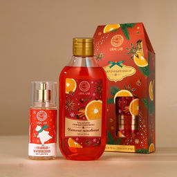Новогодний подарочный набор косметики Уютные мгновения: гель для душа 300 мл и мист для тела 88 мл, URAL LAB