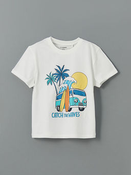 Bisiklet Yaka ?izgili Erkek ?ocuk Ti??rt 2li