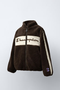 CHAMPION ® X ZARA FAUX SHEARLING FLEECE JACKET фото 2