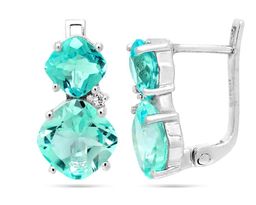 Серьги из серебра топаз, Пенелопа