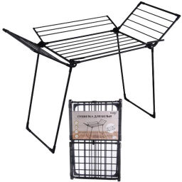 Сушилка для белья, раскладная, 90*108*99 см, мах 20 кг, цвет черный