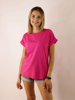 K10153 Футболка OVER SIZE РОЗОВЫЙ