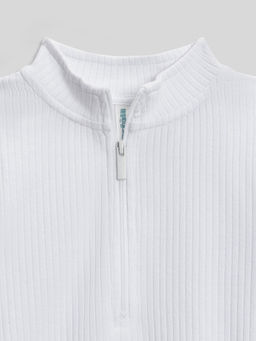 ACOOLA / Блузка-боди детская для девочек Newport белый  фото 3