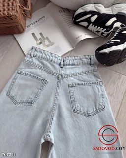 Джинсы трубы широкие женские - Bruno фото 3