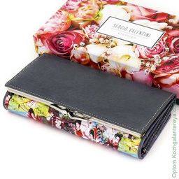 Большой женский кожаный кошелек Sergio Valentini СВ 8138-002 фото 4