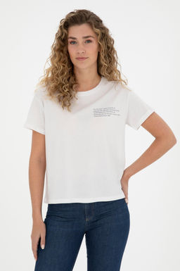 Женская футболка цвета экрю - U.s. polo assn фото 10