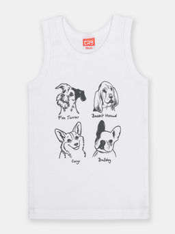 CRB wear/CWKB 20077-20 Майка для мальчика,белый/Ex.Cherubino