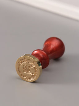 Печать для сургуча с пластиковой ручкой «Венок с буквой M», 2.5×2.5×6.3 см