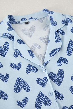 Trendyolmilla Pembe %100 Pamuklu Leopar Kalpli Orme Pijama Tak?m? THMAW25PT00142 фото 6