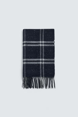CHECK WOOL BLEND SCARF - Zara фото 4
