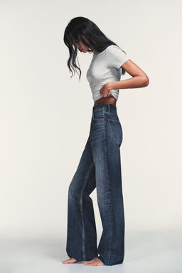 TRF WIDE-LEG HIGH-WAIST FULL LENGTH JEANS - Zara фото 30